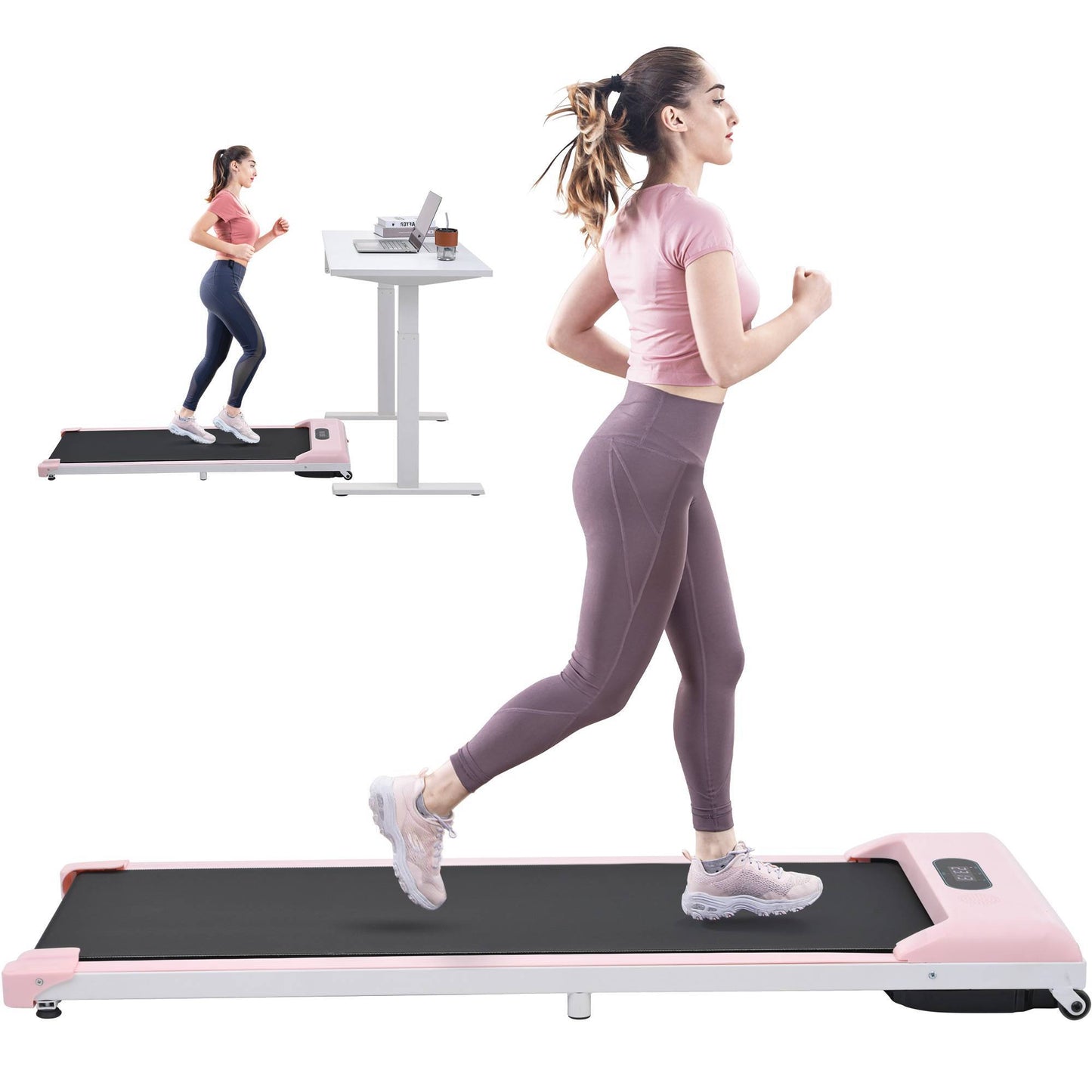 2 In 1 Under Desk Electric Treadmill With Bluetooth APP And Speaker Remote Control