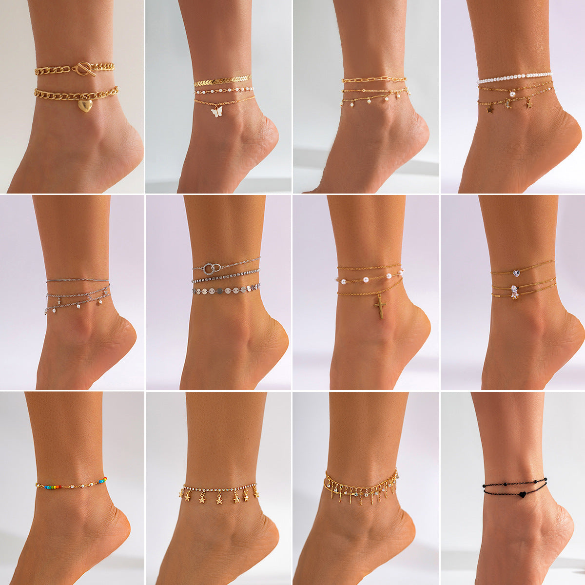 Beach Star Tassel Ankle Ring Simple Foot Ornaments